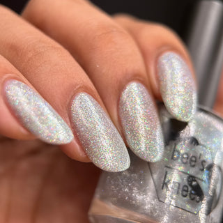 Image provided for Bee's Knees by a paid swatcher featuring the nail polish " The Source "