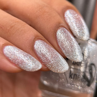 Image provided for Bee's Knees by a paid swatcher featuring the nail polish " Hold Your Unicorns "