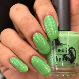 Image provided for Bee's Knees by a paid swatcher featuring the nail polish " I Really Liked Pudding "