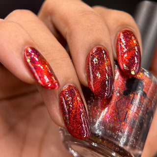 Image provided for Bee's Knees by a paid swatcher featuring the nail polish " Chained to the Desk "