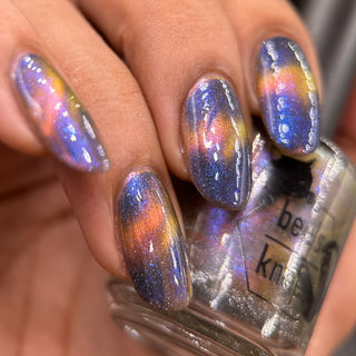 Image provided for Bee's Knees by a paid swatcher featuring the nail polish " Tether "