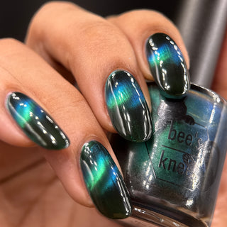 Image provided for Bee's Knees by a paid swatcher featuring the nail polish " This is Arkany "