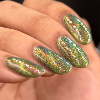 Image provided for Bee's Knees by a paid swatcher featuring the nail polish " Magiphilia "