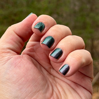 Image provided for Bee's Knees by a paid swatcher featuring the nail polish " Discord "