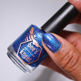 Image provided for Bee's Knees by a paid swatcher featuring the nail polish " Thalassophilia "