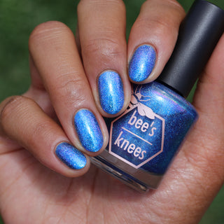 Image provided for Bee's Knees by a paid swatcher featuring the nail polish " Thalassophilia "