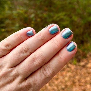 Image provided for Bee's Knees by a paid swatcher featuring the nail polish " Outplayed "