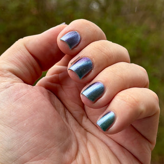 Image provided for Bee's Knees by a paid swatcher featuring the nail polish " Outplayed "