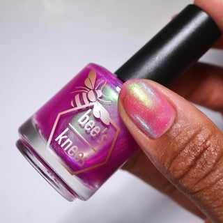 Image provided for Bee's Knees by a paid swatcher featuring the nail polish " Lamentation "