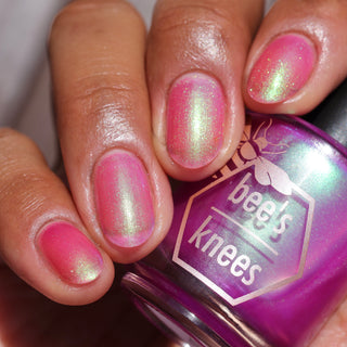 Image provided for Bee's Knees by a paid swatcher featuring the nail polish " Lamentation "