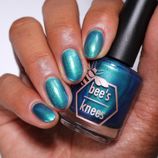 Image provided for Bee's Knees by a paid swatcher featuring the nail polish " Enchanted or Entitled? "