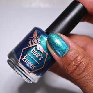 Image provided for Bee's Knees by a paid swatcher featuring the nail polish " Enchanted or Entitled? "