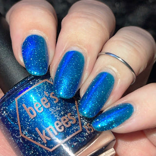 Image provided for Bee's Knees by a paid swatcher featuring the nail polish " Irithys "