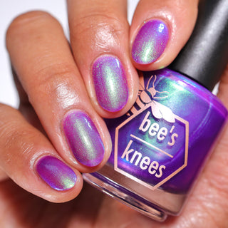 Image provided for Bee's Knees by a paid swatcher featuring the nail polish " Sea Hag Summer "