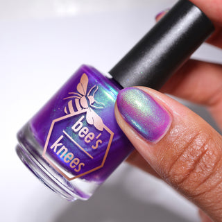 Image provided for Bee's Knees by a paid swatcher featuring the nail polish " Sea Hag Summer "