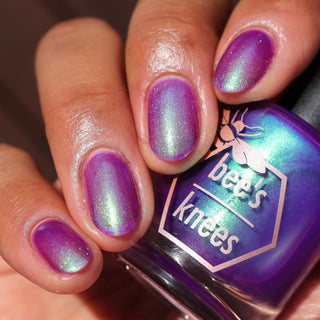 Image provided for Bee's Knees by a paid swatcher featuring the nail polish " Sea Hag Summer "