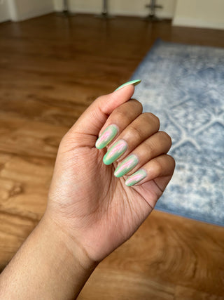 Image provided for Bee's Knees by a paid swatcher featuring the nail polish " I Will Be Your Undoing "