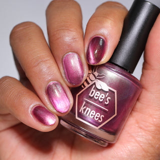 Image provided for Bee's Knees by a paid swatcher featuring the nail polish " Don't Clip my Wings "