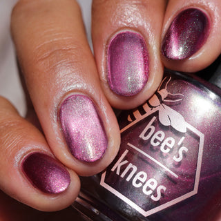 Image provided for Bee's Knees by a paid swatcher featuring the nail polish " Don't Clip my Wings "