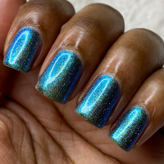 Image provided for Bee's Knees by a paid swatcher featuring the nail polish " Starfire "