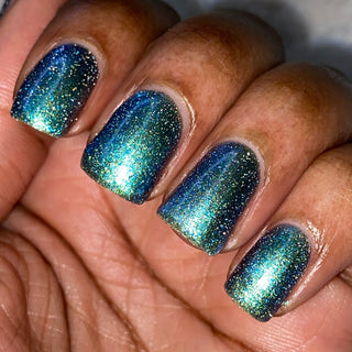 Image provided for Bee's Knees by a paid swatcher featuring the nail polish " Starfire "