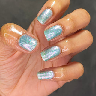 Image provided for Bee's Knees by a paid swatcher featuring the nail polish " Heartbreak "