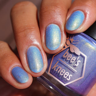 Image provided for Bee's Knees by a paid swatcher featuring the nail polish " Let the Ocean Take Me "