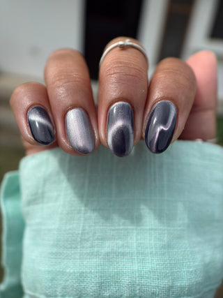 Image provided for Bee's Knees by a paid swatcher featuring the nail polish " Bartholomew "