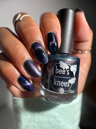 Image provided for Bee's Knees by a paid swatcher featuring the nail polish " Soon You Will Not Have to Drown "
