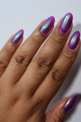 Image provided for Bee's Knees by a paid swatcher featuring the nail polish " Sea Hag Summer "