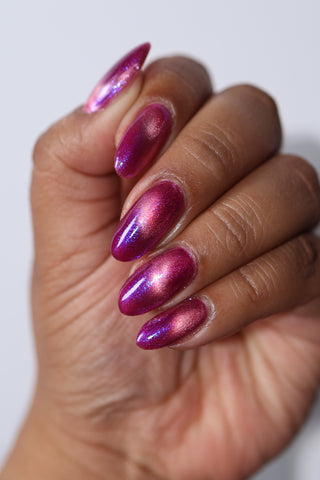 Image provided for Bee's Knees by a paid swatcher featuring the nail polish " The Sharper the Teeth "
