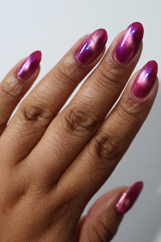 Image provided for Bee's Knees by a paid swatcher featuring the nail polish " The Sharper the Teeth "