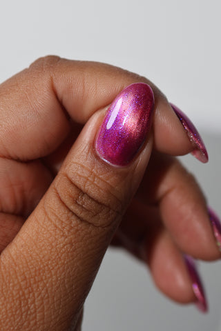 Image provided for Bee's Knees by a paid swatcher featuring the nail polish " The Sharper the Teeth "