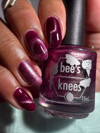 Image provided for Bee's Knees by a paid swatcher featuring the nail polish " I'm Prettier Than that Bitch Ever Was "