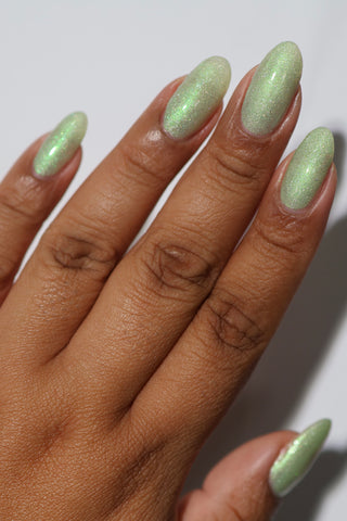 Image provided for Bee's Knees by a paid swatcher featuring the nail polish " Seafoam in my Blood "