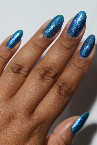 Image provided for Bee's Knees by a paid swatcher featuring the nail polish " Thalassophilia "