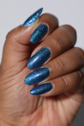 Image provided for Bee's Knees by a paid swatcher featuring the nail polish " Thalassophilia "