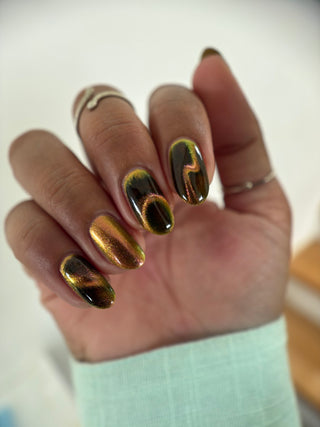 Image provided for Bee's Knees by a paid swatcher featuring the nail polish " I'm Nobody "