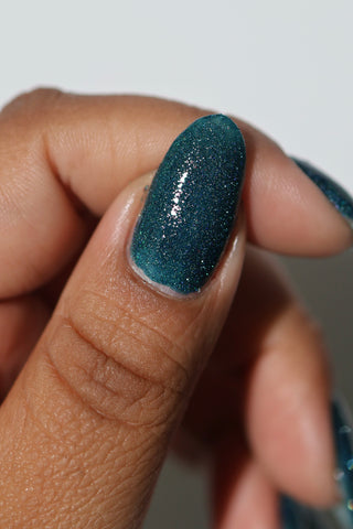 Image provided for Bee's Knees by a paid swatcher featuring the nail polish " From the Depths "