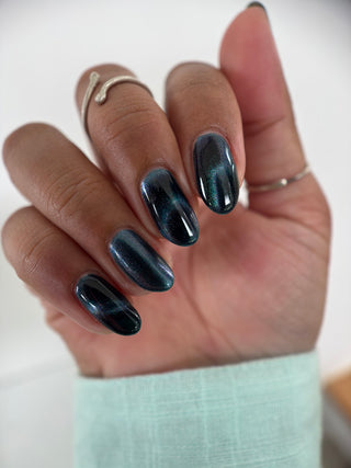 Image provided for Bee's Knees by a paid swatcher featuring the nail polish " Even Death Bears its Flowers "