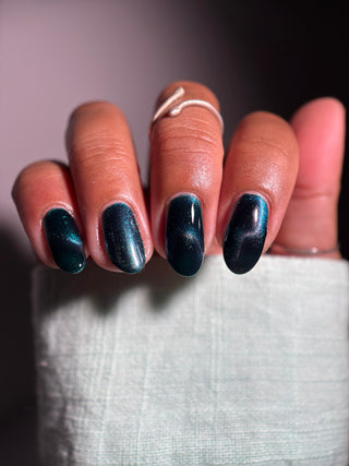 Image provided for Bee's Knees by a paid swatcher featuring the nail polish " Even Death Bears its Flowers "