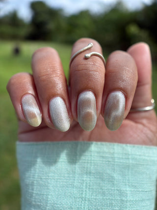 Image provided for Bee's Knees by a paid swatcher featuring the nail polish " And Yet "