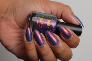 Image provided for Bee's Knees by a paid swatcher featuring the nail polish " Truth is Painful "