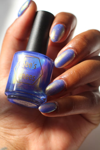 Image provided for Bee's Knees by a paid swatcher featuring the nail polish " Strength of Courage "