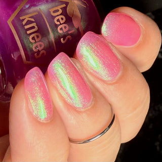 Image provided for Bee's Knees by a paid swatcher featuring the nail polish " Lamentation "