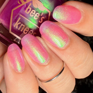 Image provided for Bee's Knees by a paid swatcher featuring the nail polish " Lamentation "
