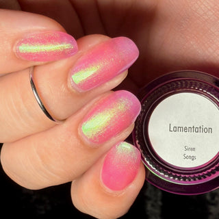 Image provided for Bee's Knees by a paid swatcher featuring the nail polish " Lamentation "