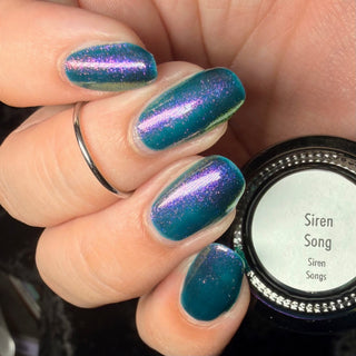Image provided for Bee's Knees by a paid swatcher featuring the nail polish " Siren Song "