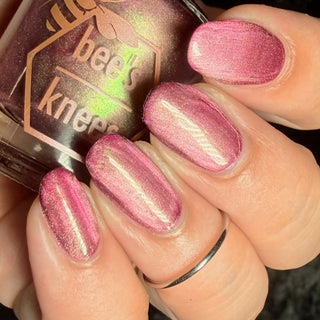Image provided for Bee's Knees by a paid swatcher featuring the nail polish " Don't Clip my Wings "