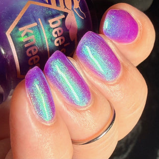 Image provided for Bee's Knees by a paid swatcher featuring the nail polish " Sea Hag Summer "